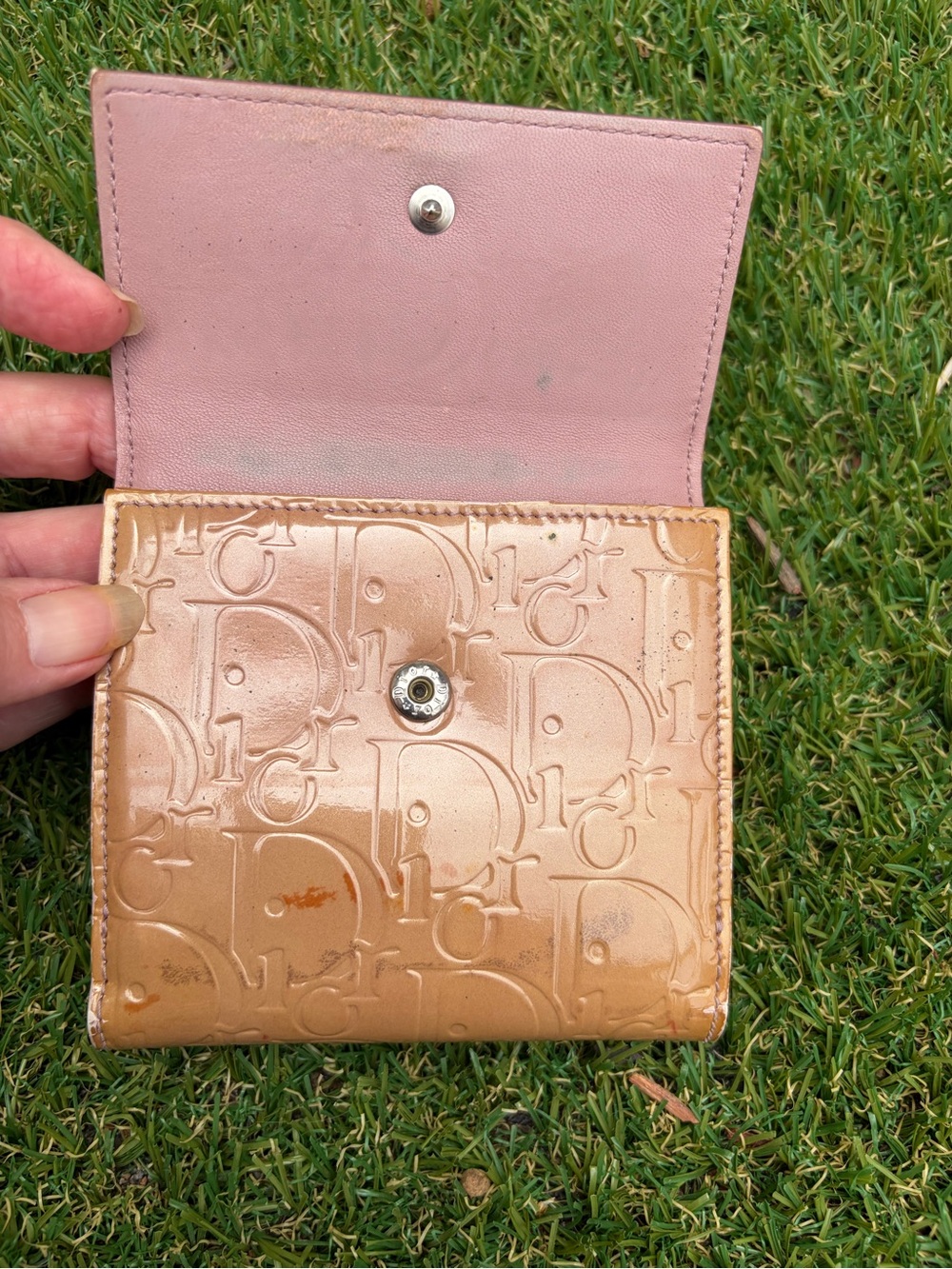 Authentic Christian Dior Vintage Patent Leather Wallet - Picture 4 of 10